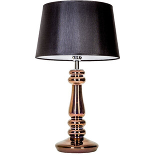 Lampa stołowa czarna szklana Petit Trianon | 4Concept