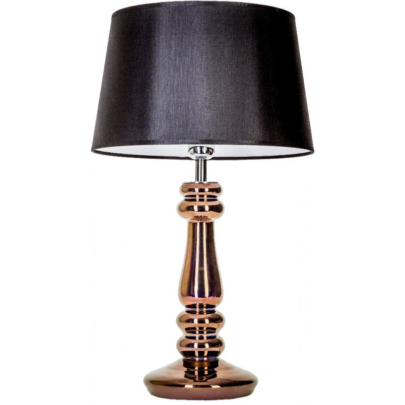 Lampa stołowa czarna szklana Petit Trianon | 4Concept