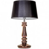 Lampa stołowa czarna szklana Petit Trianon | 4Concept