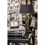 Lampa stołowa czarna szklana Petit Trianon | 4Concept