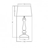 Lampa stołowa szklana Versailles Copper | 4Concept