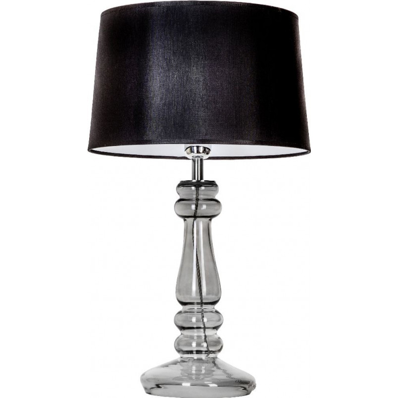 Lampa stołowa szklana czarna 4Concept | Glamour Petit Trianon