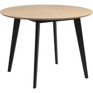 Stół okrągły Actona Roxby | Dąb / Czarny | 105cm
