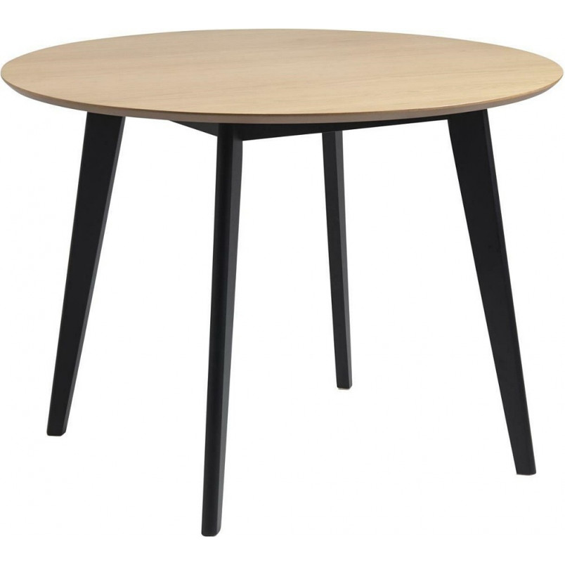 Stół okrągły Actona Roxby | Dąb / Czarny | 105cm