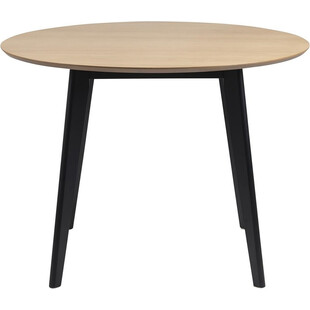 Stół okrągły Actona Roxby | Dąb / Czarny | 105cm