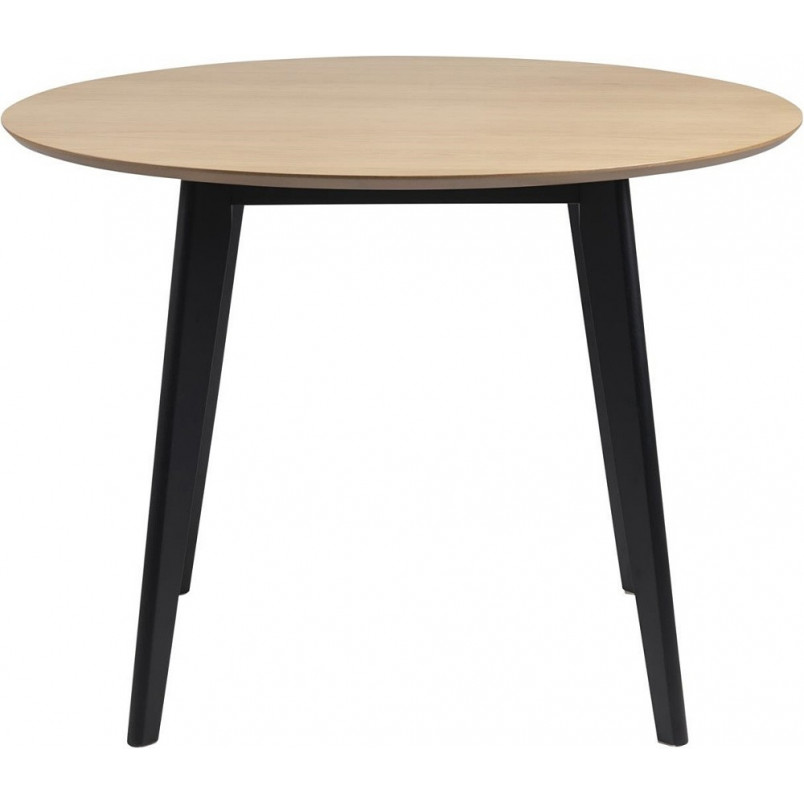 Stół okrągły Actona Roxby | Dąb / Czarny | 105cm