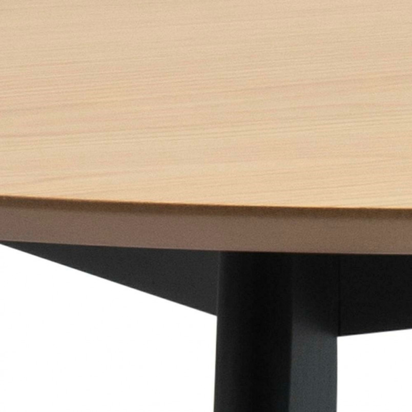 Stół okrągły Actona Roxby | Dąb / Czarny | 105cm