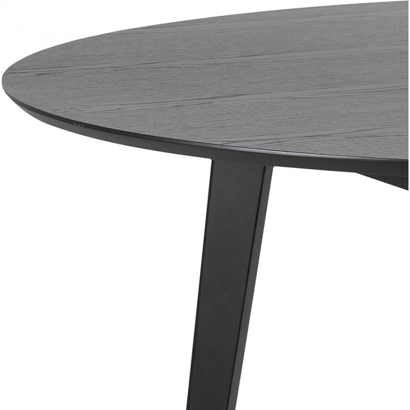 Stół Okrągły Roxby Actona | Czarny Fornir | 105cm
