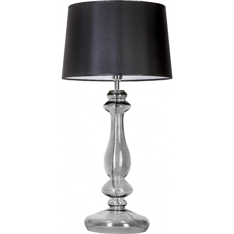 Lampa stołowa szklana czarna Versailles 4Concept - Elegancki design