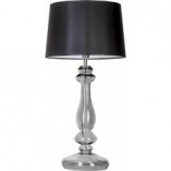 Lampa stołowa szklana czarna Versailles 4Concept - Elegancki design