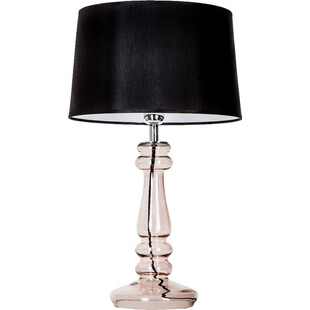 Lampa stołowa szklana czarna 4Concept | Glamour Petit Trianon