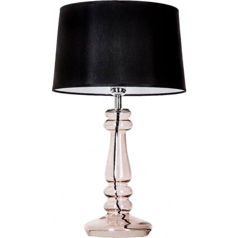 Lampa stołowa szklana czarna 4Concept | Glamour Petit Trianon