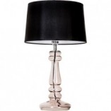 Lampa stołowa szklana czarna 4Concept | Glamour Petit Trianon