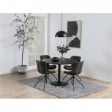 Stół okrągły Ibiza Actona | Czarny dąb | 110cm