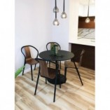 Stół okrągły Ibiza Actona | Czarny dąb | 110cm