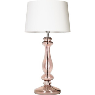 Lampa stołowa szklana Versailles biała - 4Concept | Elegancki design