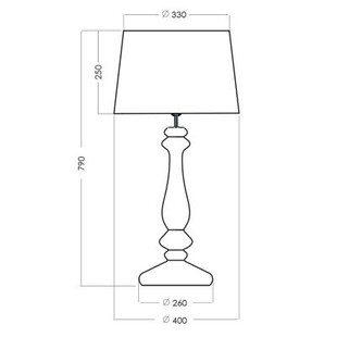 Lampa stołowa szklana Versailles biała - 4Concept | Elegancki design