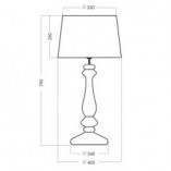 Lampa stołowa szklana glamour Versailles | 4Concept