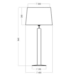 Lampa stołowa szklana Fjord White | 4Concept - Eleganckie oświetlenie