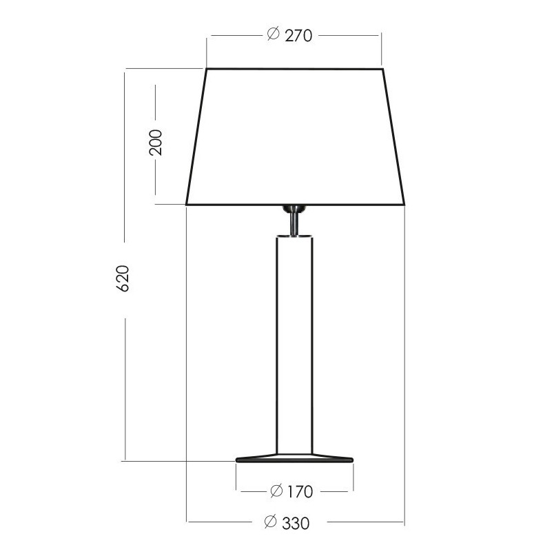 Lampa stołowa szklana Little Fjord Black | 4Concept
