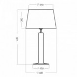 Lampa stołowa szklana Little Fjord Black | 4Concept