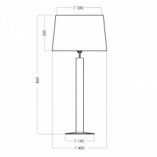 Lampa stołowa Fjord Black 4Concept | Elegancka lampa szklana