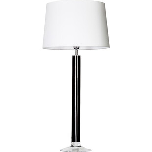Lampa stołowa szklana Fjord Black/Biała 4Concept - Eleganckie oświetlenie