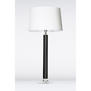 Lampa stołowa szklana Fjord Black/Biała 4Concept - Eleganckie oświetlenie