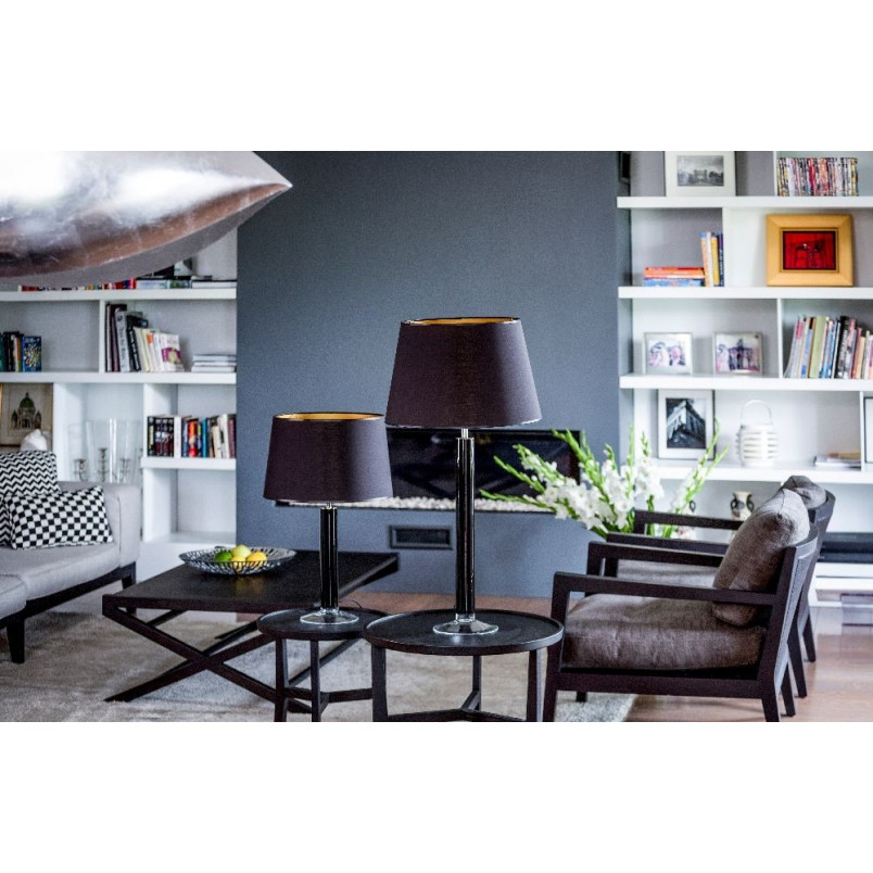 Lampa stołowa szklana Fjord Black | 4Concept - Eleganckie oświetlenie