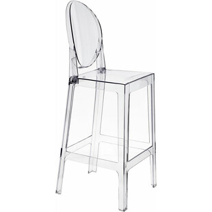 Krzesło barowe Viki - Przezroczyste, Nowoczesne | D2 Design