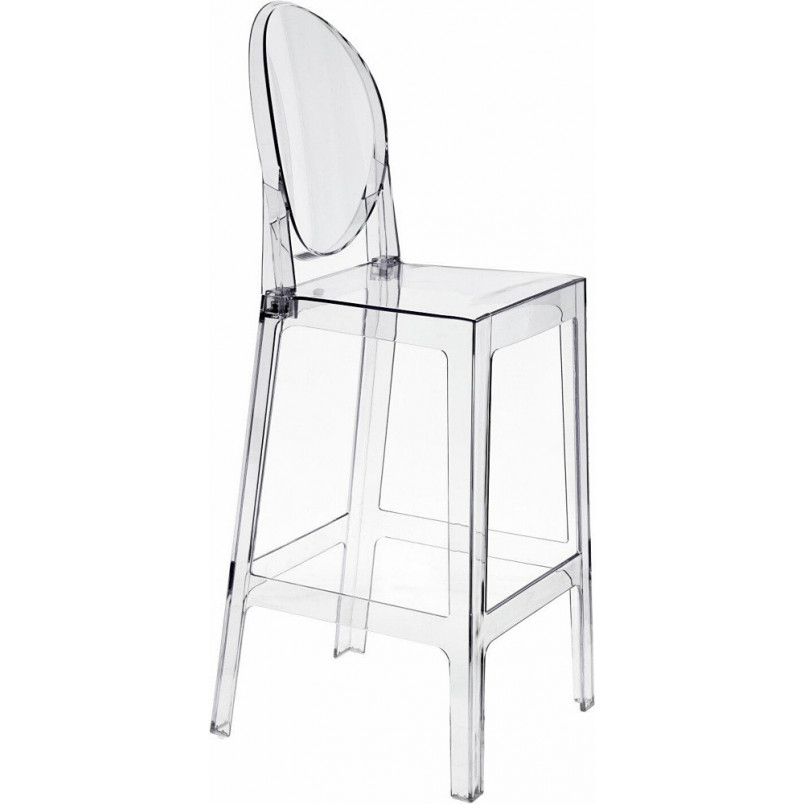 Krzesło barowe Viki - Przezroczyste, Nowoczesne | D2 Design