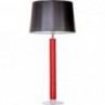 Lampa stołowa szklana Fjord Red Czarna 4Concept do sypialni