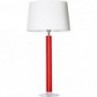 Lampa stołowa szklana Fjord Red Biała 4Concept do sypialni