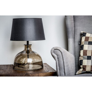 Lampa stołowa szklana Haga Taupe | 4Concept - Eleganckie oświetlenie