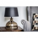 Lampa stołowa szklana Haga Taupe | 4Concept - Eleganckie oświetlenie