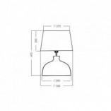 Lampa stołowa Haga Taupe | 4Concept - Elegancki design
