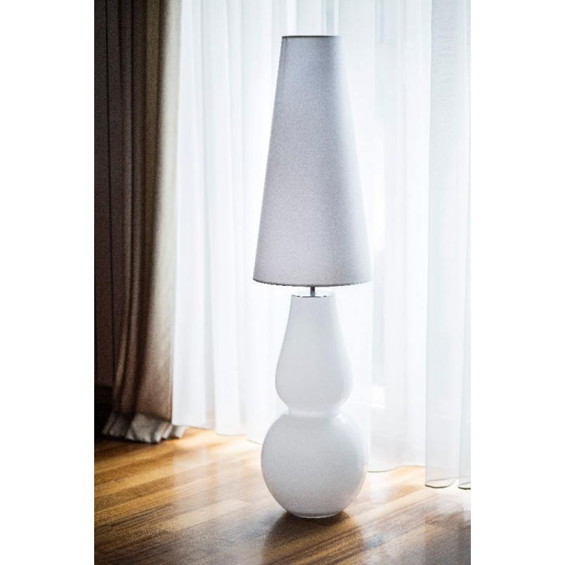 Lampa podłogowa biała Milano | 4Concept - Elegancki design