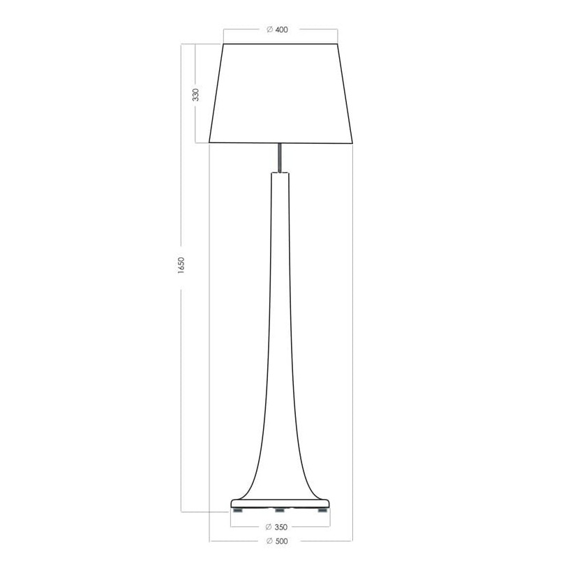 Lampa podłogowa szklana Zürich | 4Concepts - Elegancki design