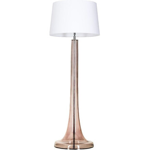 Lampa stołowa szklana Zürich Transparent Copper Biała marki 4Concept