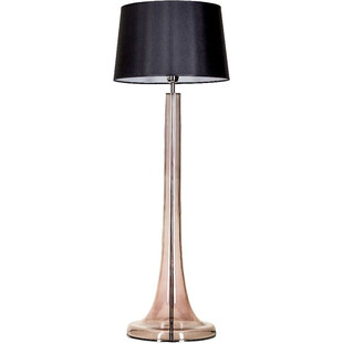 Lampa stołowa szklana Zürich Transparent Copper Czarna marki 4Concept