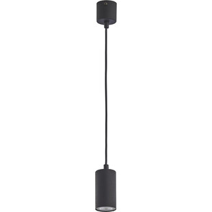 Lampa wisząca tuba Logan 5 czarna marki TK Lighting
