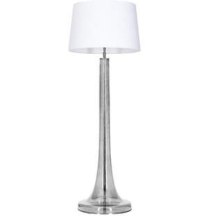 Lampa stołowa szklana Zürich Transparent Black Biała marki 4Concept