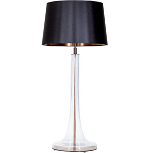 Lampa stołowa szklana Lozanna czarna | 4Concept