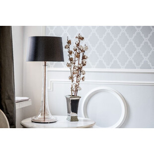 Lampa stołowa szklana Lozanna czarna | 4Concept