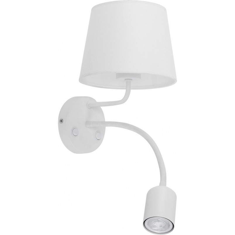 Kinkiet Maja LED biały z abażurem | TK Lighting