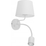 Kinkiet Maja LED biały z abażurem | TK Lighting