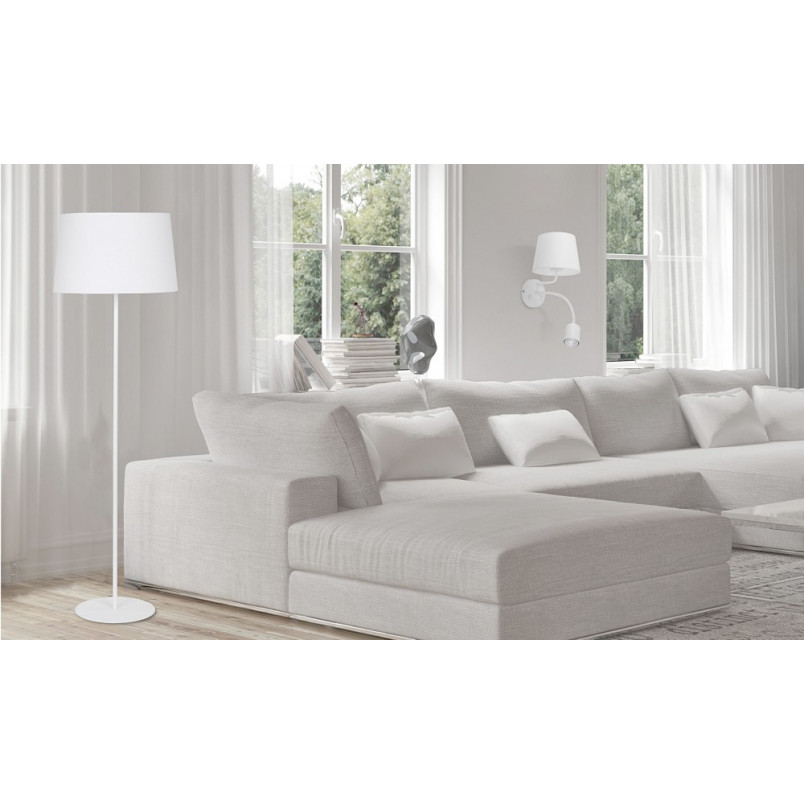 Kinkiet Maja LED biały z abażurem | TK Lighting
