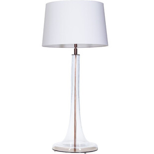 Lampa stołowa szklana Lozanna biała | 4Concept - Kup teraz!