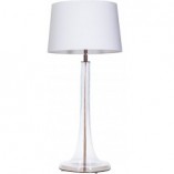 Lampa stołowa szklana Lozanna biała | 4Concept - Kup teraz!