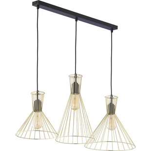 Złota lampa wisząca Sahara III - TK Lighting | Glamour